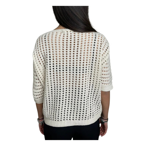 Kocca Maglia Maglia Donna forata con maniche 3/4 XS P25 - KOCCAMIRABELLE - 30372 - XS - Francavilla Moda